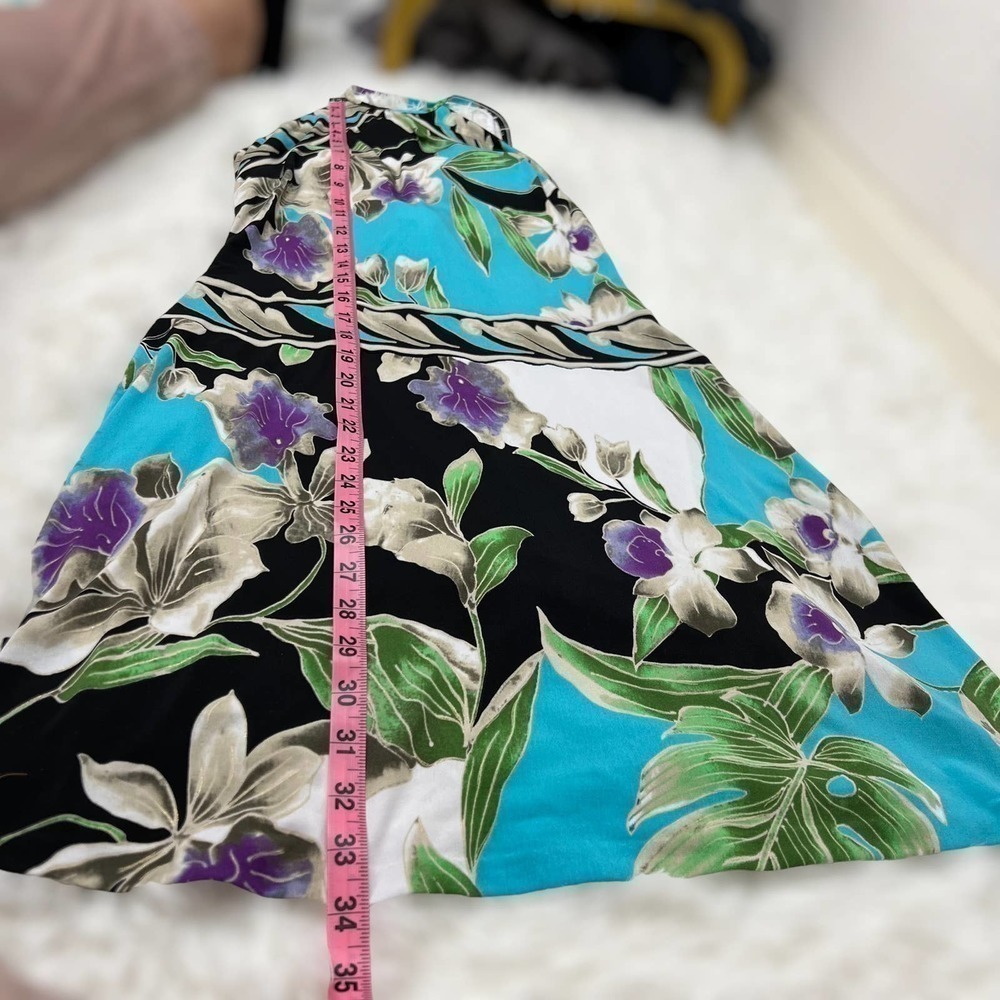 Cache Y2K Floral Halter Dress Lightweight Stretch Size Small - Picture 15 of 16
